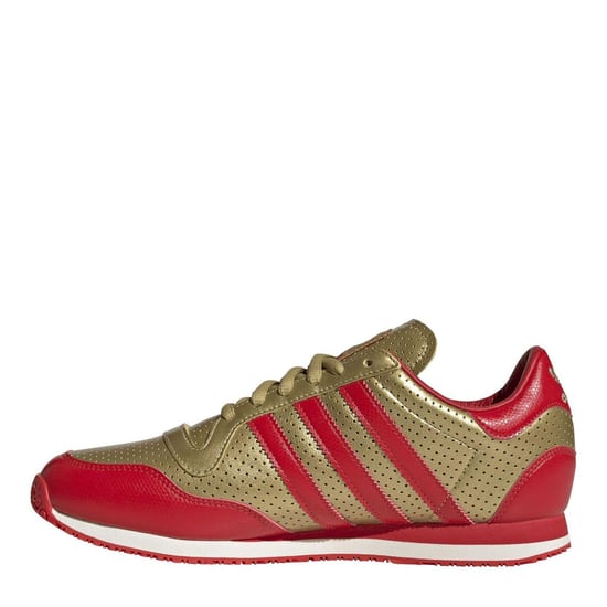 Men's adidas Galaxy Og Leather Runners in Goldmt/Red - Image 2
