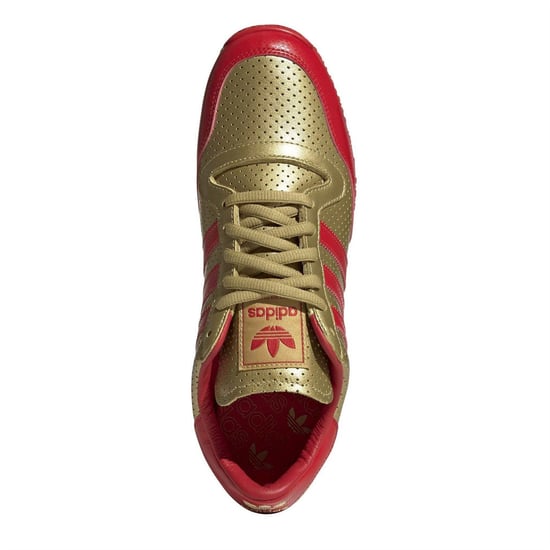 Men's adidas Galaxy Og Leather Runners in Goldmt/Red - Image 5