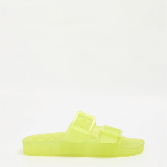 Women's Balenciaga Flat Sandals in Fluo Yellow - Image 1