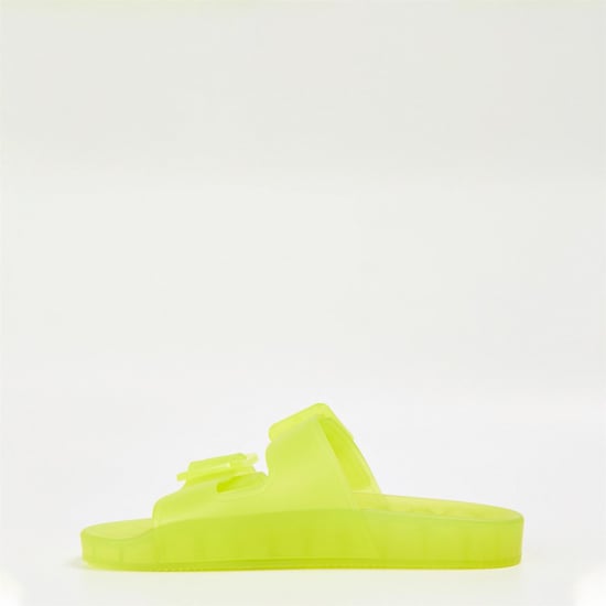Women's Balenciaga Flat Sandals in Fluo Yellow - Image 2
