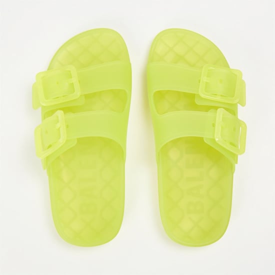 Women's Balenciaga Flat Sandals in Fluo Yellow - Image 4