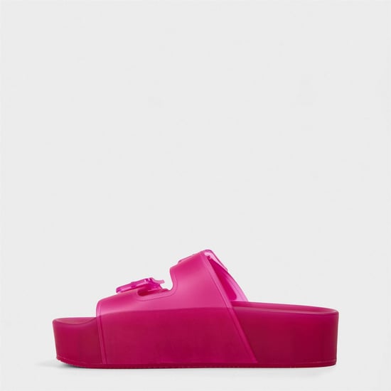 Women's Balenciaga Platform Jelly Sandals in Pink - Image 2