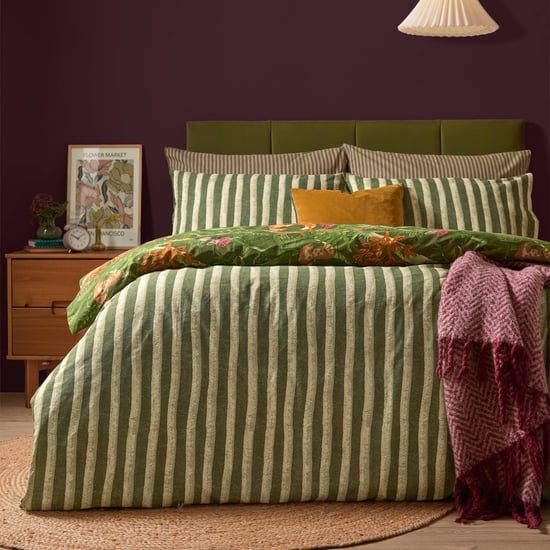 Furn Nya Woodland Reversible Printed Duvet Cover Set, Forest - Image 2