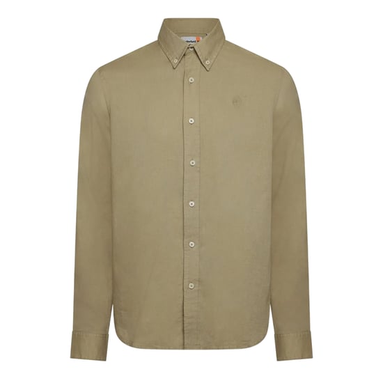 Timberland Heren Lovell Lake Katoenen Lange Mouwen Shirt (Crème) - Image 1