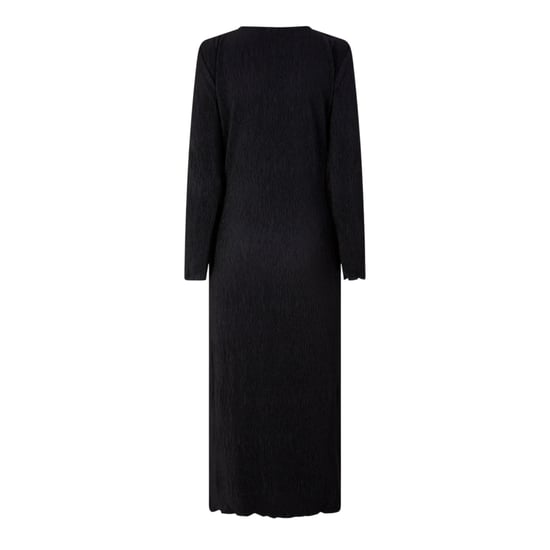 Pieces Dames Crew Neck Lange Mouwen Maxi Jurk (Zwart) - Image 2