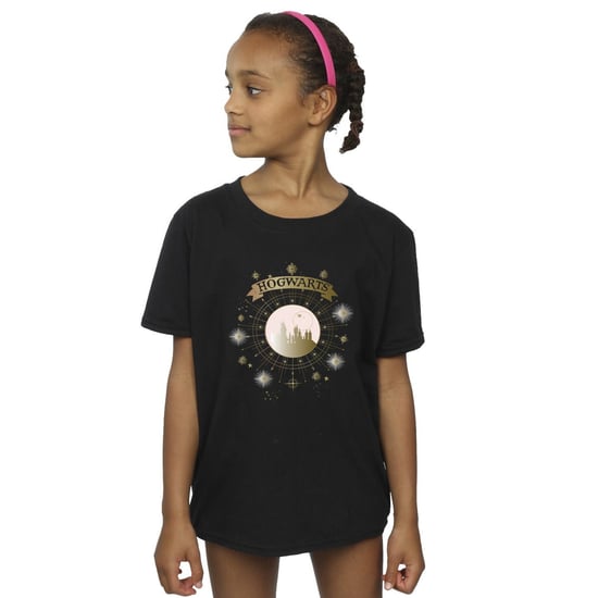 Harry Potter Girls Hogwarts Yule Ball Bomulls-T-shirt (Svart) - Image 1