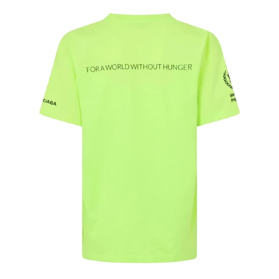 Balenciaga T-shirt för kvinnor från Världslivsmedelsprogrammet (Gul/Svart) - Image 2