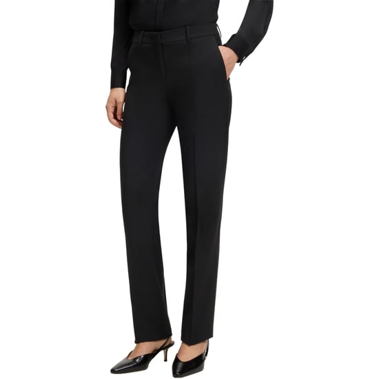 Hugo Mens Getlin254e1 Plain Suit Trousers (Black) - Image 4