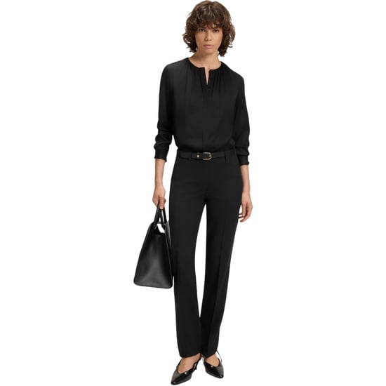 Hugo Mens Getlin254e1 Plain Suit Trousers (Black) - Image 5