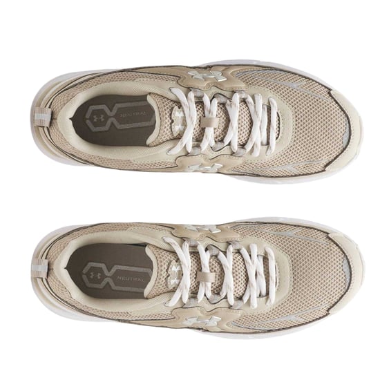 Under Armour Dames Apparition Tech Logo Leren Sneakers (Bruin) - Image 3