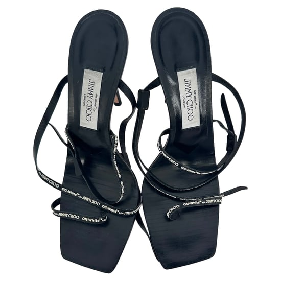 Jimmy Choo x Off-White Jane 100 Stiletto in Black Leather - Image 4