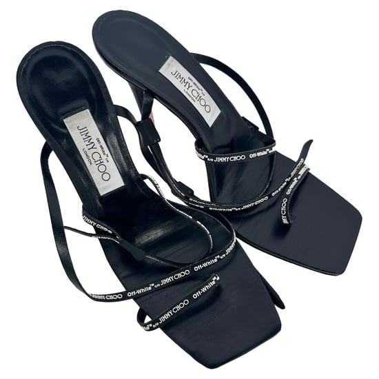 Jimmy Choo x Off-White Jane 100 Stiletto in Black Leather - Image 5