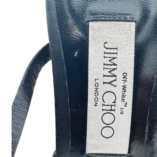 Jimmy Choo x Off-White Jane 100 Stiletto in Black Leather - Image 6