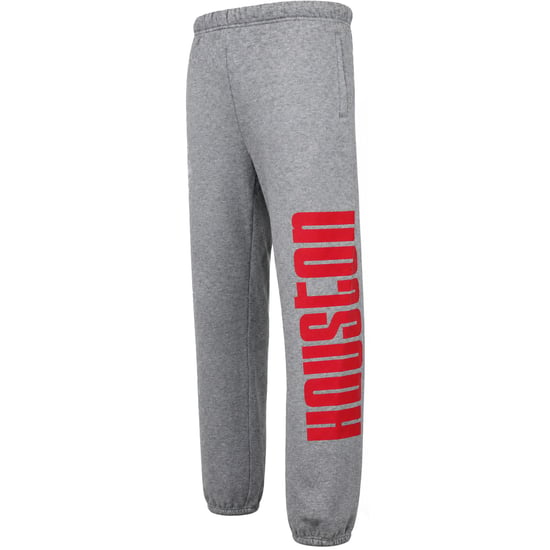 Mitchell & Ness NBA Houston Rockets Champ City Fleece Mens Grey Track Pants - Image 3