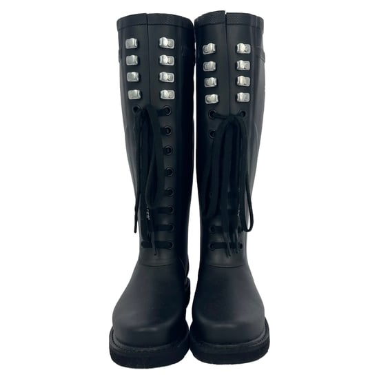 Off-White Kniehoge Laarzen van Zwart PVC - Image 2