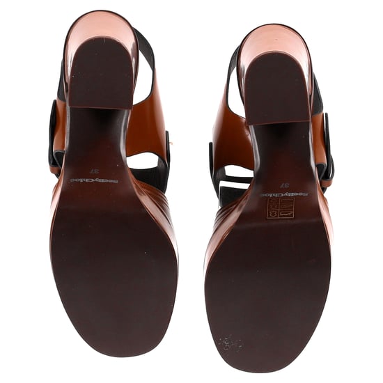 See by Chloé Slingback Pumps in Tan Leren - Image 6