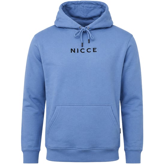 Nicce Centre Logo Mens Blue Hoodie - Image 1
