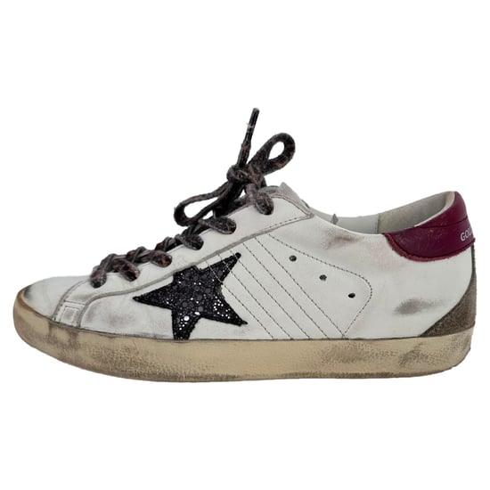 Golden Goose Super-Star Sneakers i vit läder - Image 2