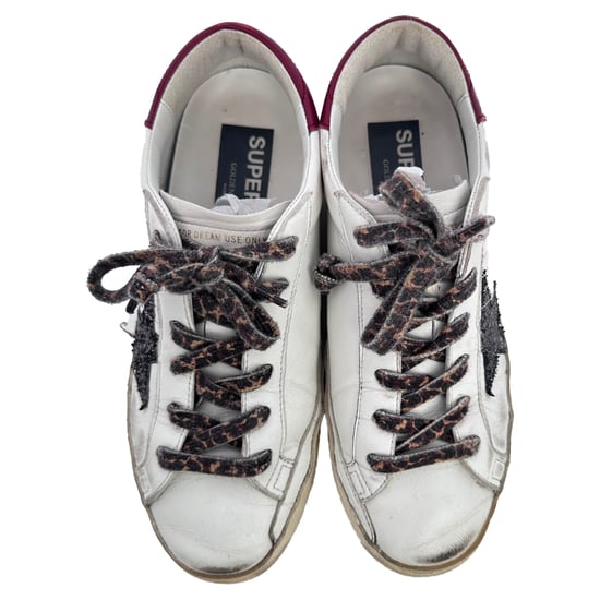Golden Goose Super-Star Sneakers i vit läder - Image 5