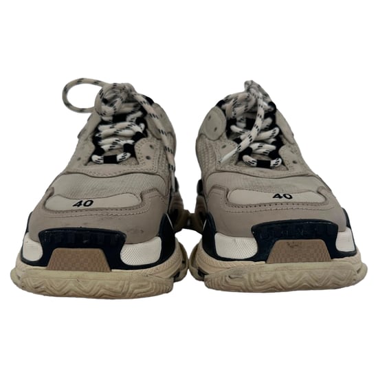 Balenciaga Triple S Sneakers in Khaki Suede - Image 2