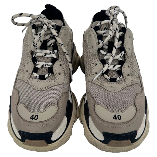 Balenciaga Triple S Sneakers in Khaki Suede - Image 3