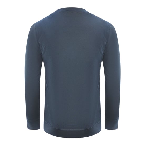 Cavalli Class Piercing Snake Logo Marinblå Sweatshirt - Image 2