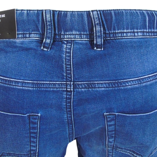 Men's Diesel Thommer Y Ne Sweat Slim Fit Jeans in Blue Denim - Image 6