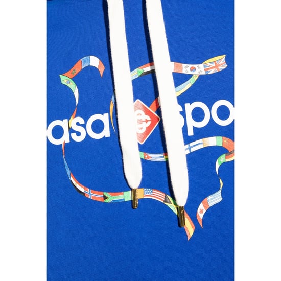 Sportlogotyp Hoodie i Blå - Image 5
