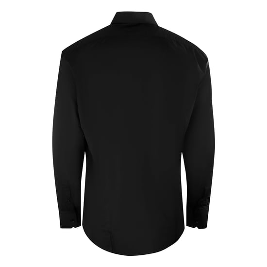 Aquascutum Plain Long Sleeve Black Shirt - Image 2