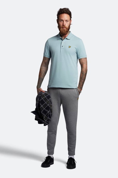 Lyle & Scott Branded Chest Logo Away Blue Polo Shirt - Image 3