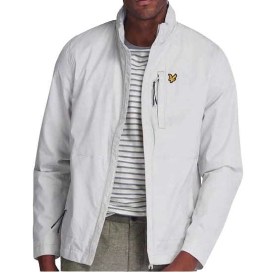 Lyle & Scott Lightweight Concealed Hood Glacier Grey Jacket - Image 3