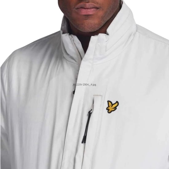 Lyle & Scott Lightweight Concealed Hood Glacier Grey Jacket - Image 4
