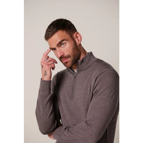 Profuomo Ppxj30025f pullover half zip aubergine - Image 1