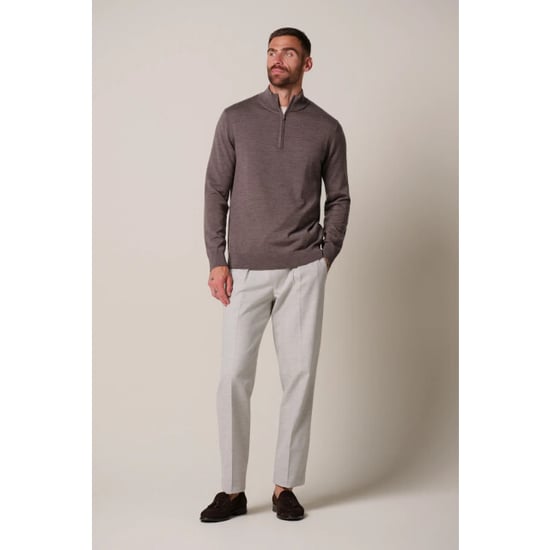 Profuomo Ppxj30025f pullover half zip aubergine - Image 2