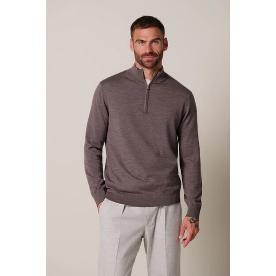 Profuomo Ppxj30025f pullover half zip aubergine - Image 3