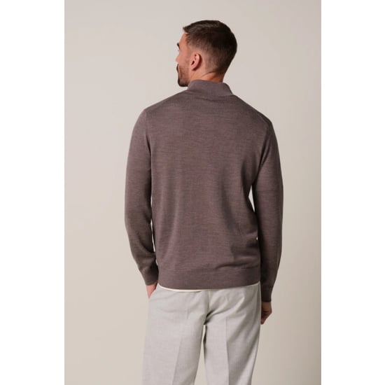 Profuomo Ppxj30025f pullover half zip aubergine - Image 5