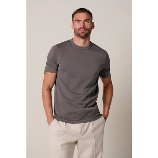 Profuomo Ppxt30005g t-shirt crew neck short sleeve purple - Image 3