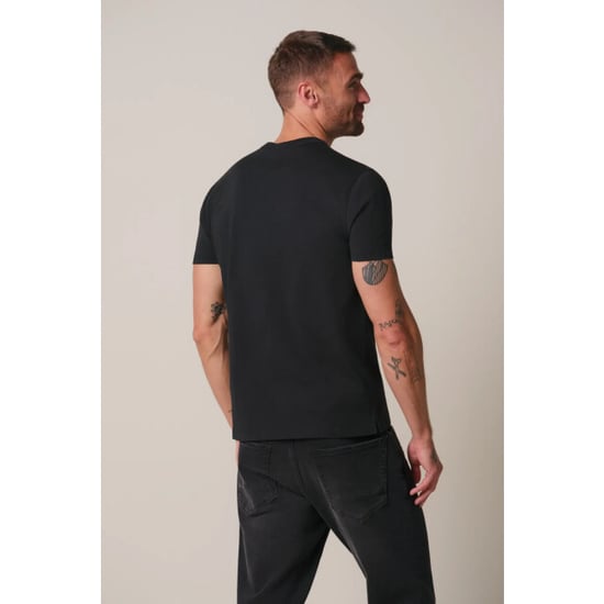 Profuomo Ppxt30001a t-shirt crew neck short sleeve black - Image 4