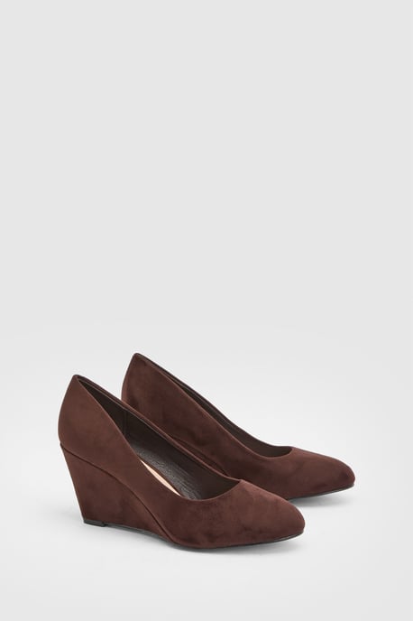 Duke Wedge Court Shoes - Image 1