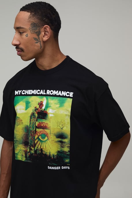 Oversized My Chemical Romance License Print T-Shirt - Image 3