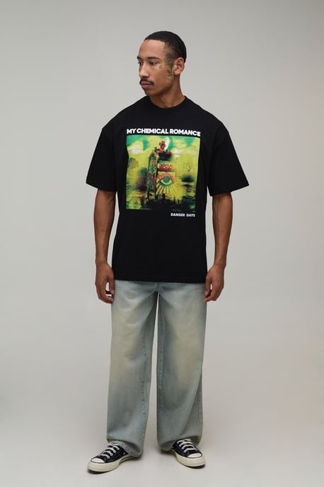 Oversized My Chemical Romance License Print T-Shirt - Image 4