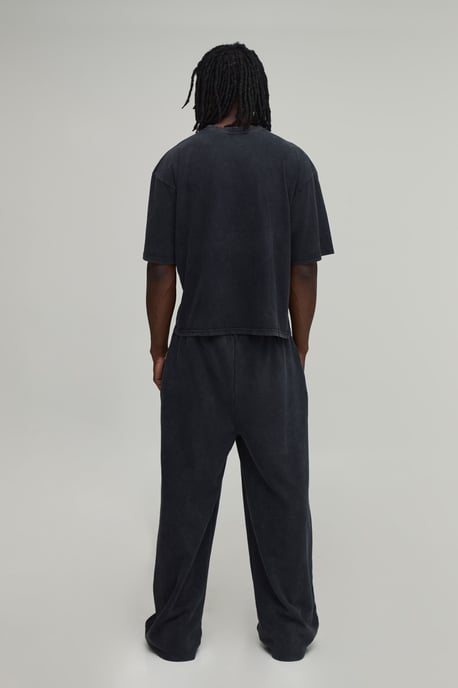Tall Essential Washed Oversized Boxy Front Pocket T-Shirt - Image 2