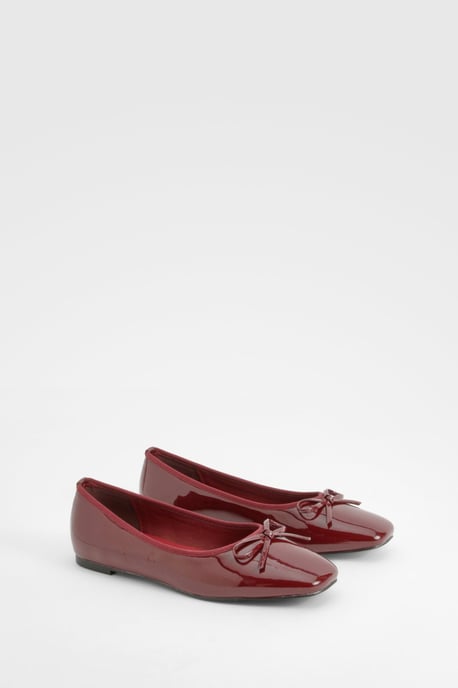 Bow Square Toe Ballerina - Image 1