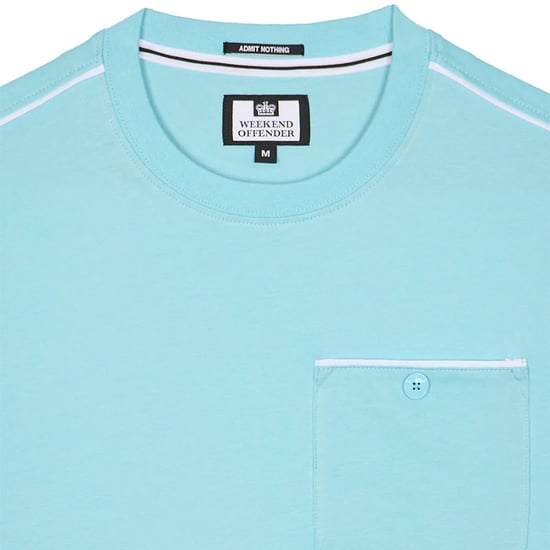 Weekend Offender Mens T Shirts Kea Chest Pocket Short Sleeve Cotton Summer Tee - Image 3