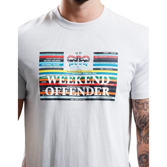 Weekend Offender Spines Graphic Mens T Shirts Short Sleeve Crew Neck Summer Tee - Image 4
