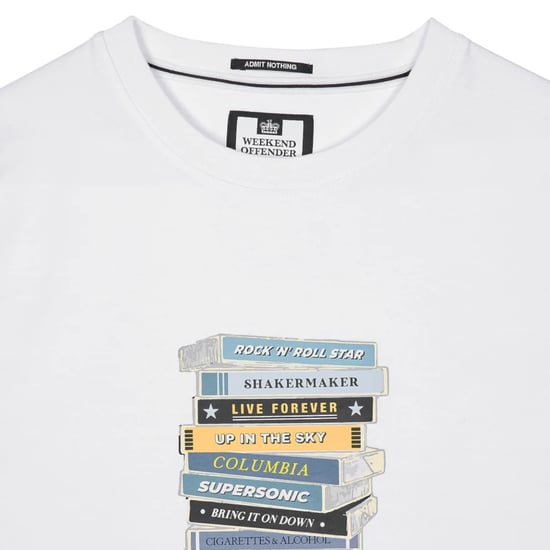 Weekend Offender Mens T Shirts Cassetes Graphic Summer Top Short Sleeve T-Shirt - Image 3