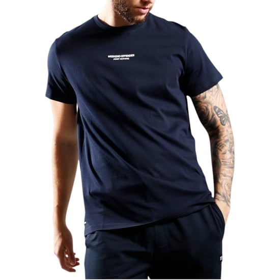 Weekend Offender Mens T Shirts Peele Crew Neck Short Sleeve Casual Cotton Tops - Image 1
