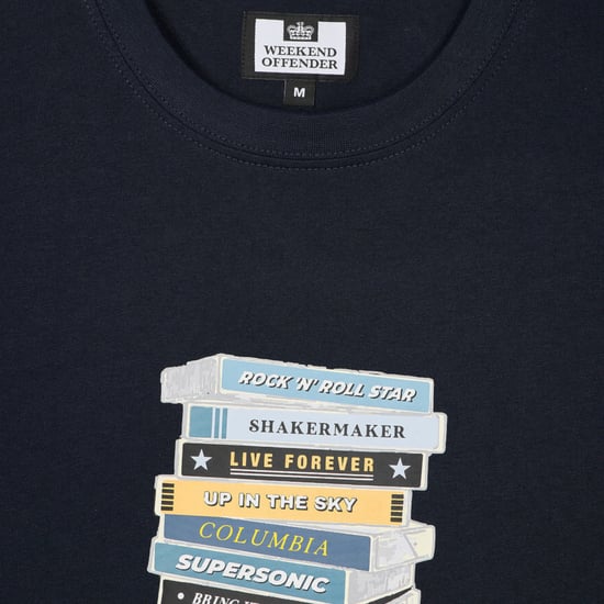 Weekend Offender Mens T Shirts Cassetes Graphic Summer Top Short Sleeve T-Shirt - Image 3