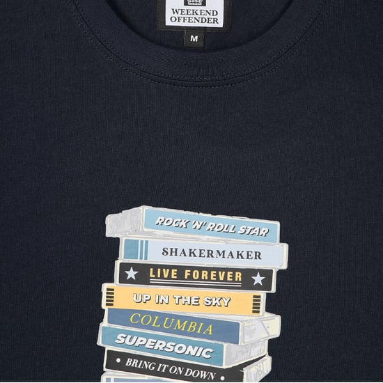 Weekend Offender Mens T Shirts Cassetes Graphic Summer Top Short Sleeve T-Shirt - Image 3