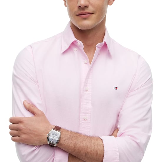 TOMMY HILFIGER Mens Shirts Custom Fit Oxford Long Sleeve Casual Cotton Summer - Image 3